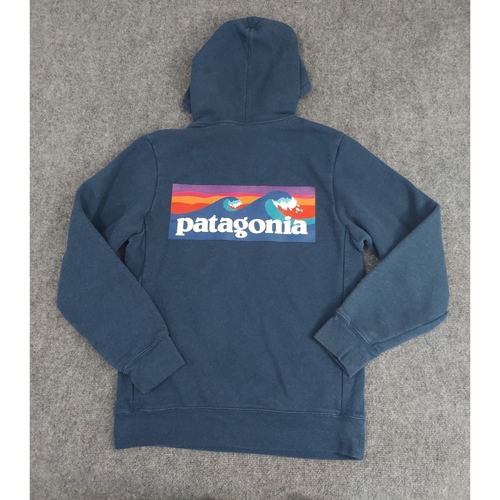 Patagonia Men's Navy Logo Hoodie